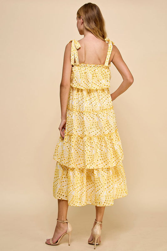 Francis Midi Dress- Yellow