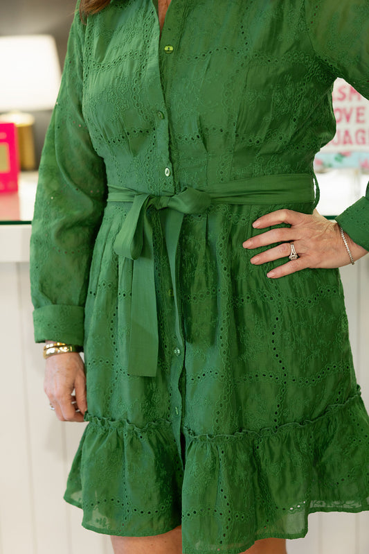 Tabitha Embroidered Mini Dress