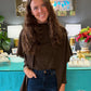 Murphy Scarf Sweater - Brown
