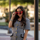 Black Gingham Dress