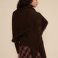 Murphy Scarf Sweater - Brown