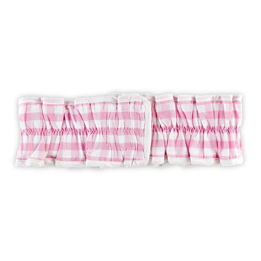 Bella Sleep + Spa - Spa Wrap + Headband Set - Pink Gingham