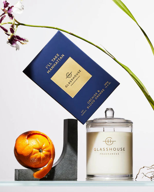 I’ll Take Manhattan Glasshouse Candle - 13.4 oz