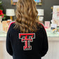 Double T Quarter Zip Sweater - Black
