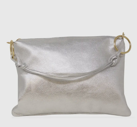 Top Handle Crossbody - Silver