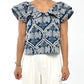 Minnie Embroidered Ruffle Top