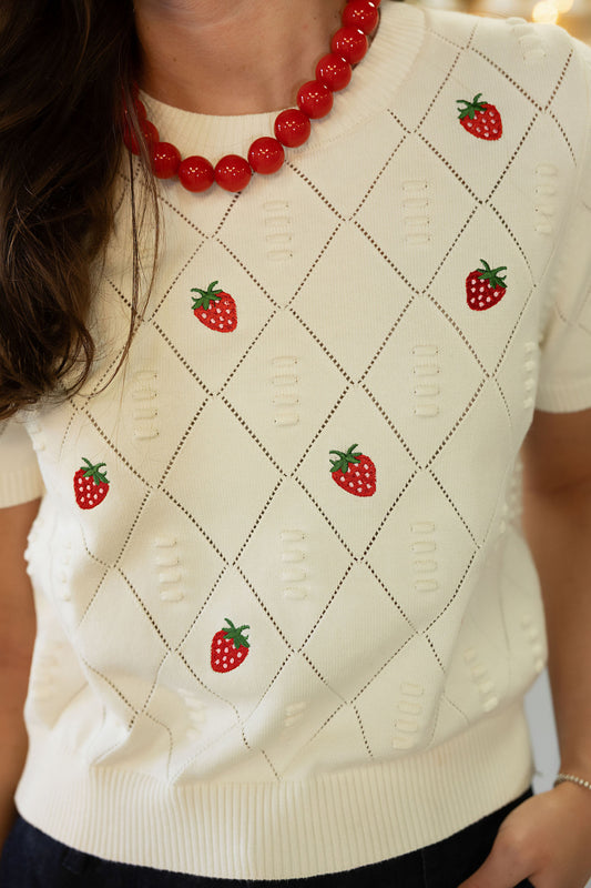Strawberry Delight Sweater