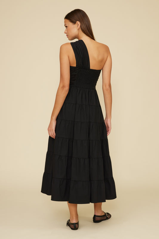 Christy Poplin Dress - Black