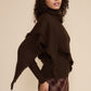 Murphy Scarf Sweater - Brown