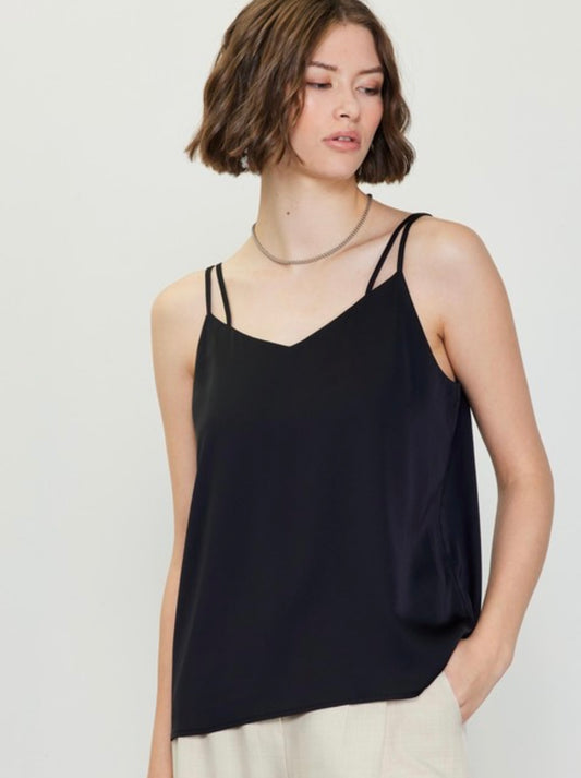 Satin Black Cami