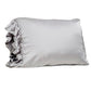 Silky Ruffle Pillow Case - Gray