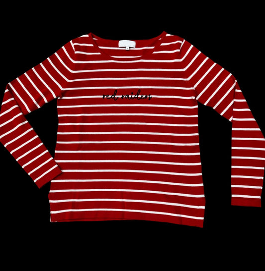 Red Raider Stripe Sweater