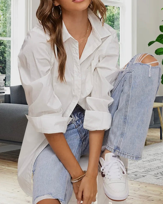 White Poplin Shirt