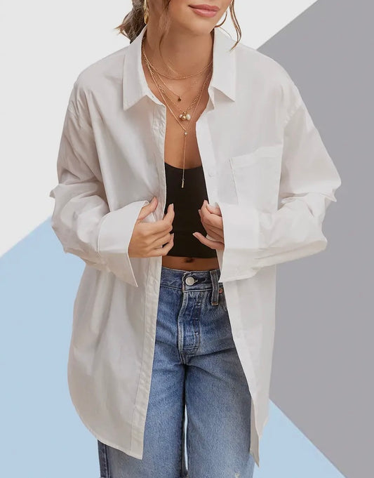 White Poplin Shirt