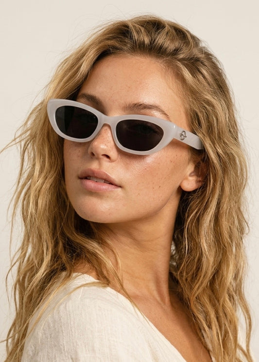 White Cat Eye Sunglasses