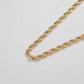 Gold Chunky Rope Chain Necklace