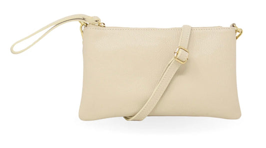 Cross Leather Bag - Ivory