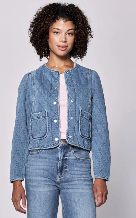 Moon Star Quilted Jacket - Kit Denim