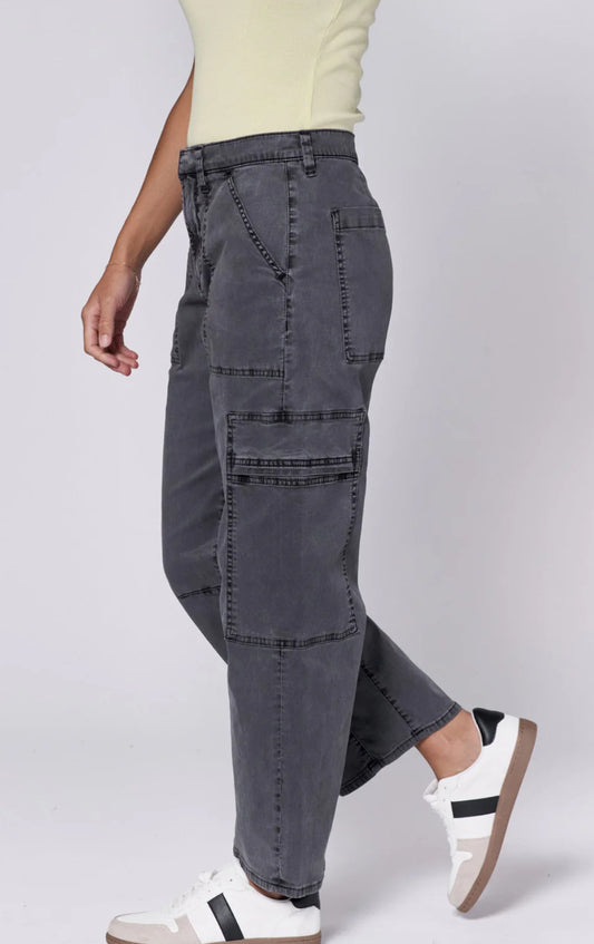 Lasso Barrel Jeans - Charcoal