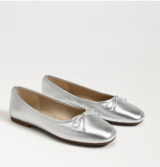 Alie Silver Ballet Flat