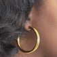 Medium Chunky Hoop Earrings - Gold