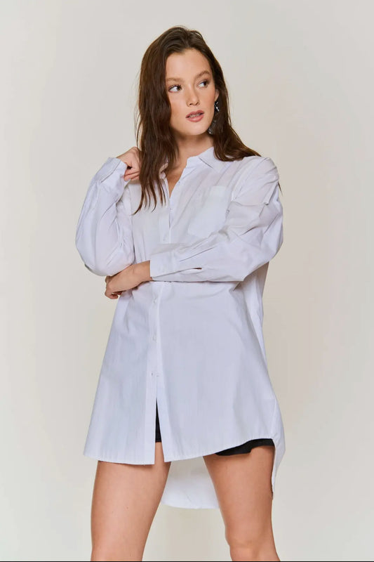 Caroline Classic White Button Down