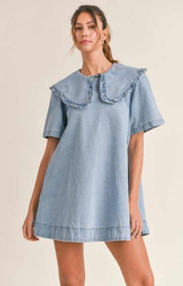 Peter Pan Denim Dress