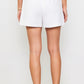 Pintuck Short - White