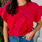 Bella Bow Top - Red