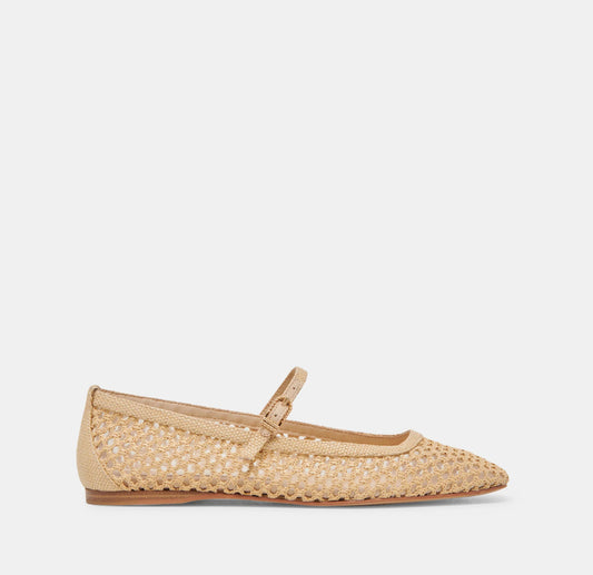 Reyes Woven Raffia Ballet Flat - Natural