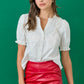 Red Hot Leather Skort