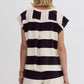 The Game Day Stripe Set - Black & Ivory