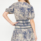 Midnight Toile Dress