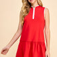 Varsity Athletic Dress - Red