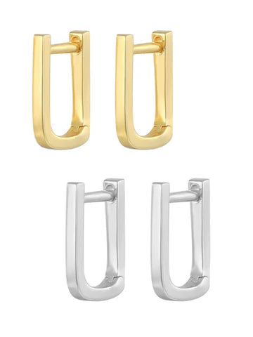 Let’s Hang Huggie Hoop Earring - Silver