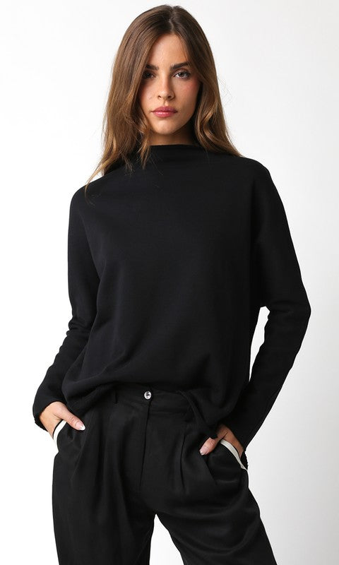 Hattie Oversized Sweatshirt - Black