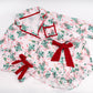 Mistletoast Satin Short Ruffle PJ Set