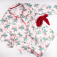 Mistletoast Satin Long Pant PJ Set