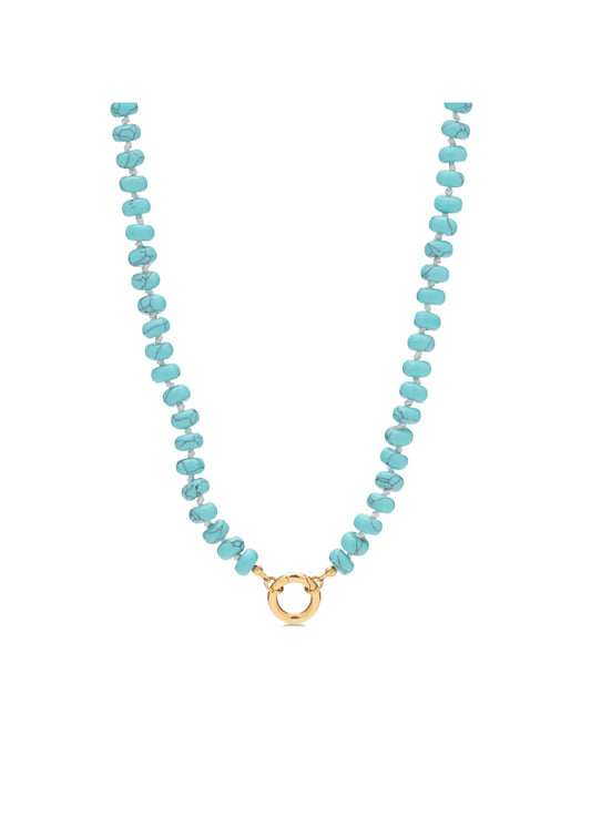 Turquoise Carabiner Necklace