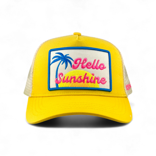 Hello Sunshine Trucker - Yellow