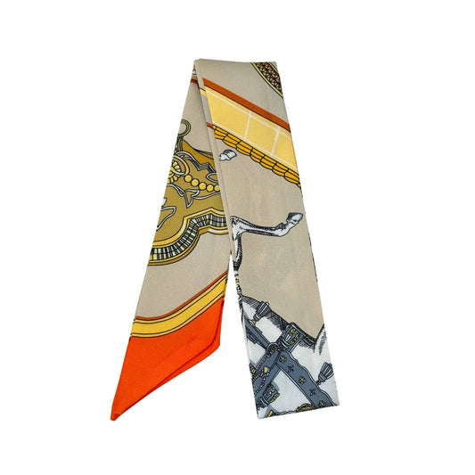 Orange Equestrian Chain & Rope