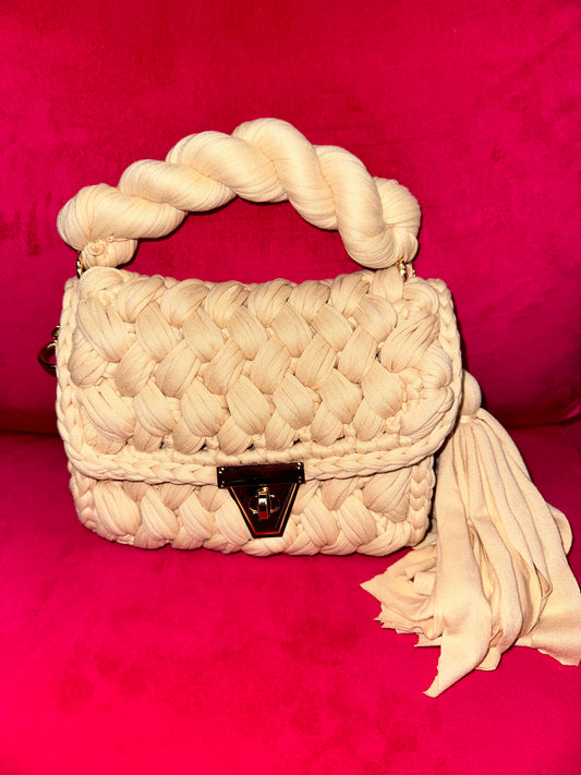 Wonderfully Woven Bag - Cream