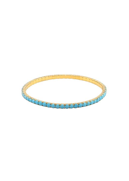 3mm Stretchy Turquoise Tennis Bracelet