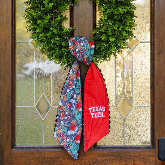 Texas Tech Wreath Scarf
