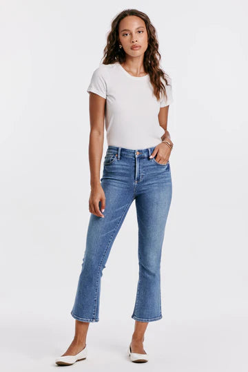 Jeanne Cropped Flare - Wexford Wash