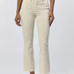 Jeanne Mid Rise Crop Jean - Wheat