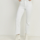 White Vintage Cropped Flare Jeans