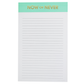 Now or Never Notepad - Light Blue