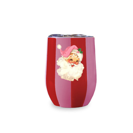 Vintage Santa Wine Tumbler