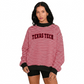 Texas Tech Striped Mock Neck Sweatshirt